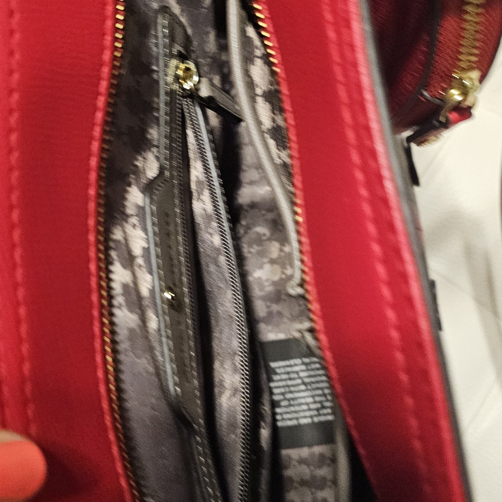 Karl Lagerfeld Red Heart Brown Tote - Picture 4 of 6